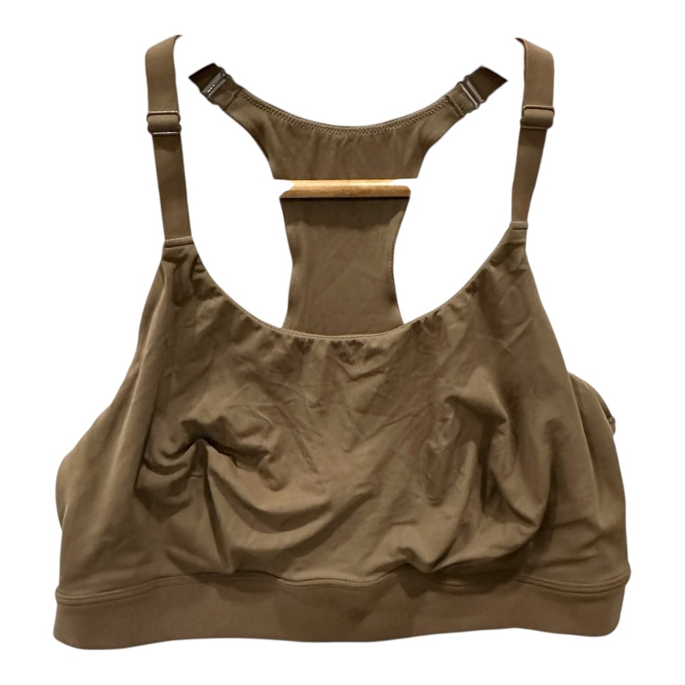 Harper Wilde Bliss Racerback Bralette Tan Brown Sports Bra 2XL